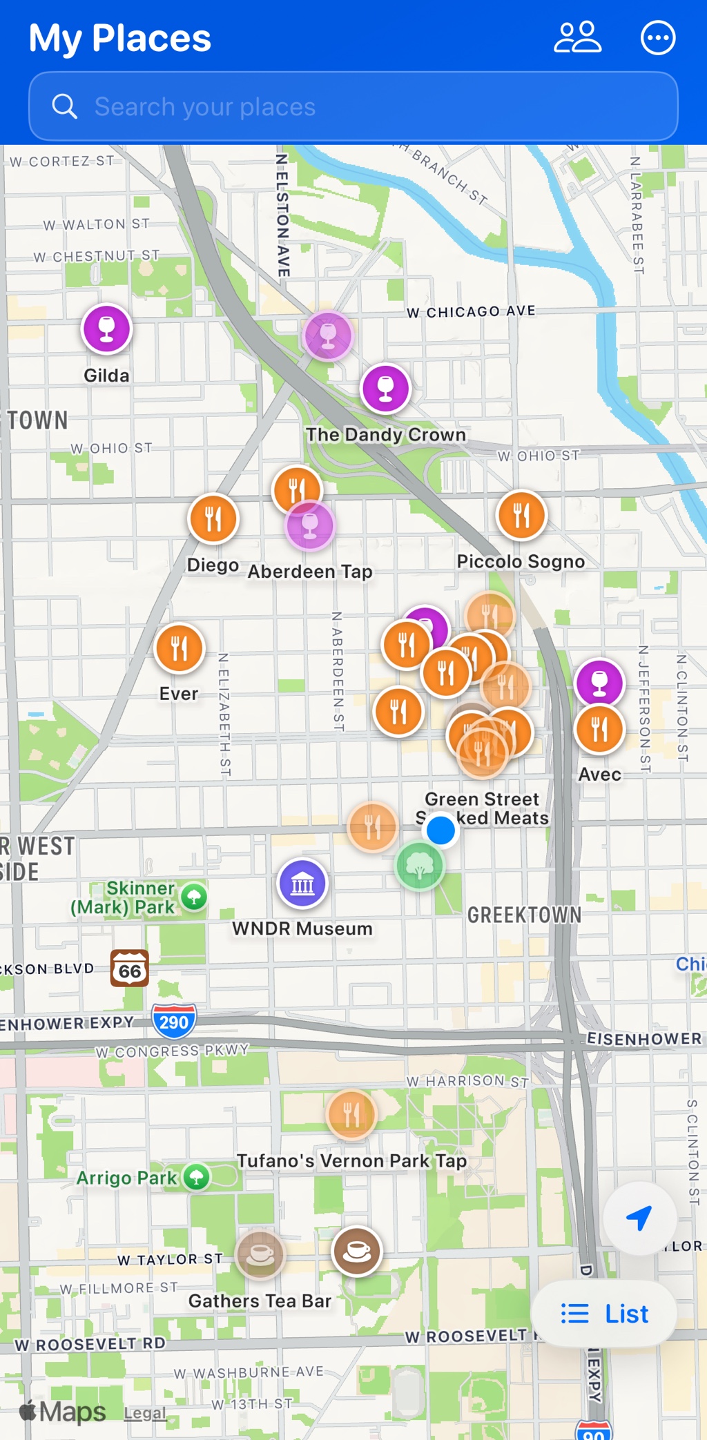 Every spot you've been — and want to go